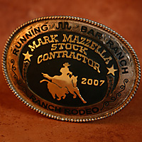 Running Bar Ranch Belt Buckle Award